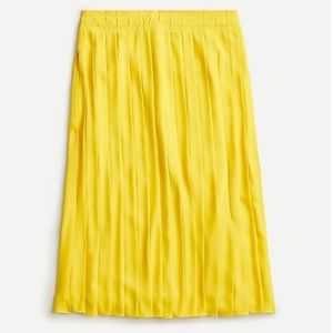 J. Crew pleated midi skirt in golden sun